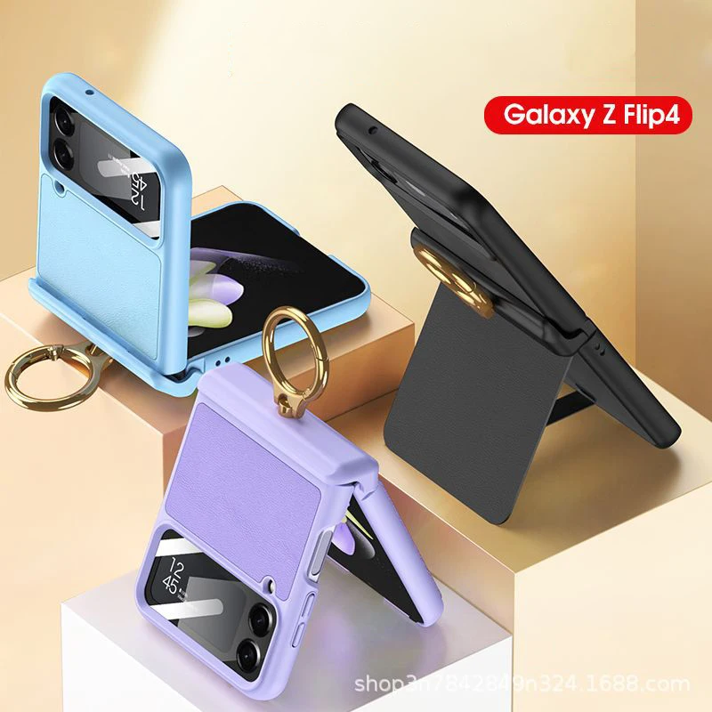 For Samsung Galaxy Z Flip 4 Creative Ring Buckle Plain Leather All Inclusive Magnetic Shockproof Hard Mobile Phone Case Cover
For Samsung Galaxy Z Flip 4 Creative Ring Buckle Plain Leather All Inclusive Magnetic Shockproof Hard Mobile Phone Case Cover