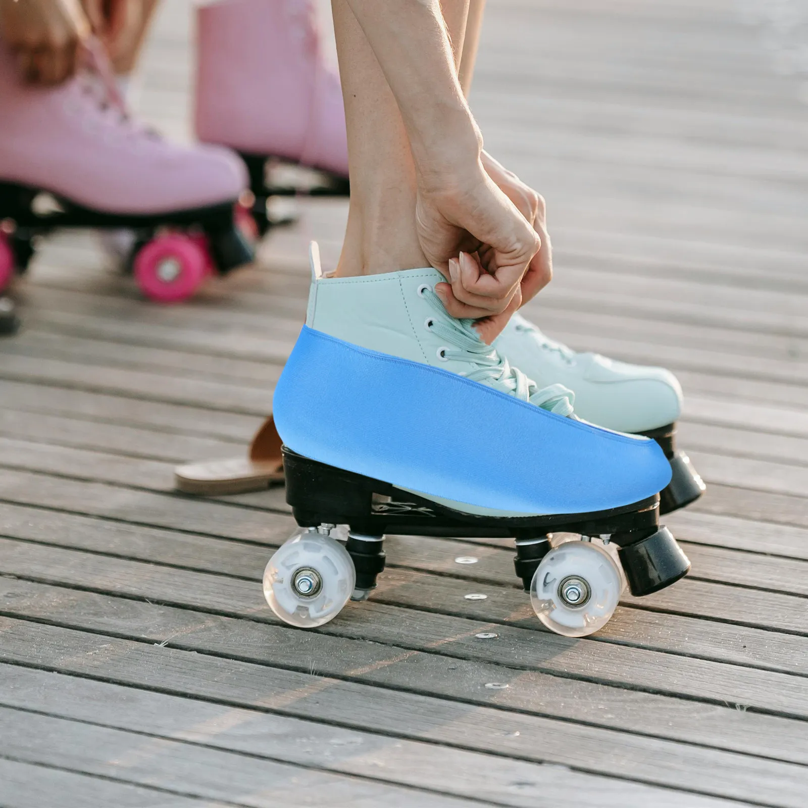 1Pair Roller Skate Shoe Covers Elastic Boot Strap Protective Sleeve Anti-Scratch Roller Ice Skating Blue Size 34-38
1Pair Roller Skate Shoe Covers Elastic Boot Strap Protective Sleeve Anti-Scratch Roller Ice Skating Blue Size 34-38