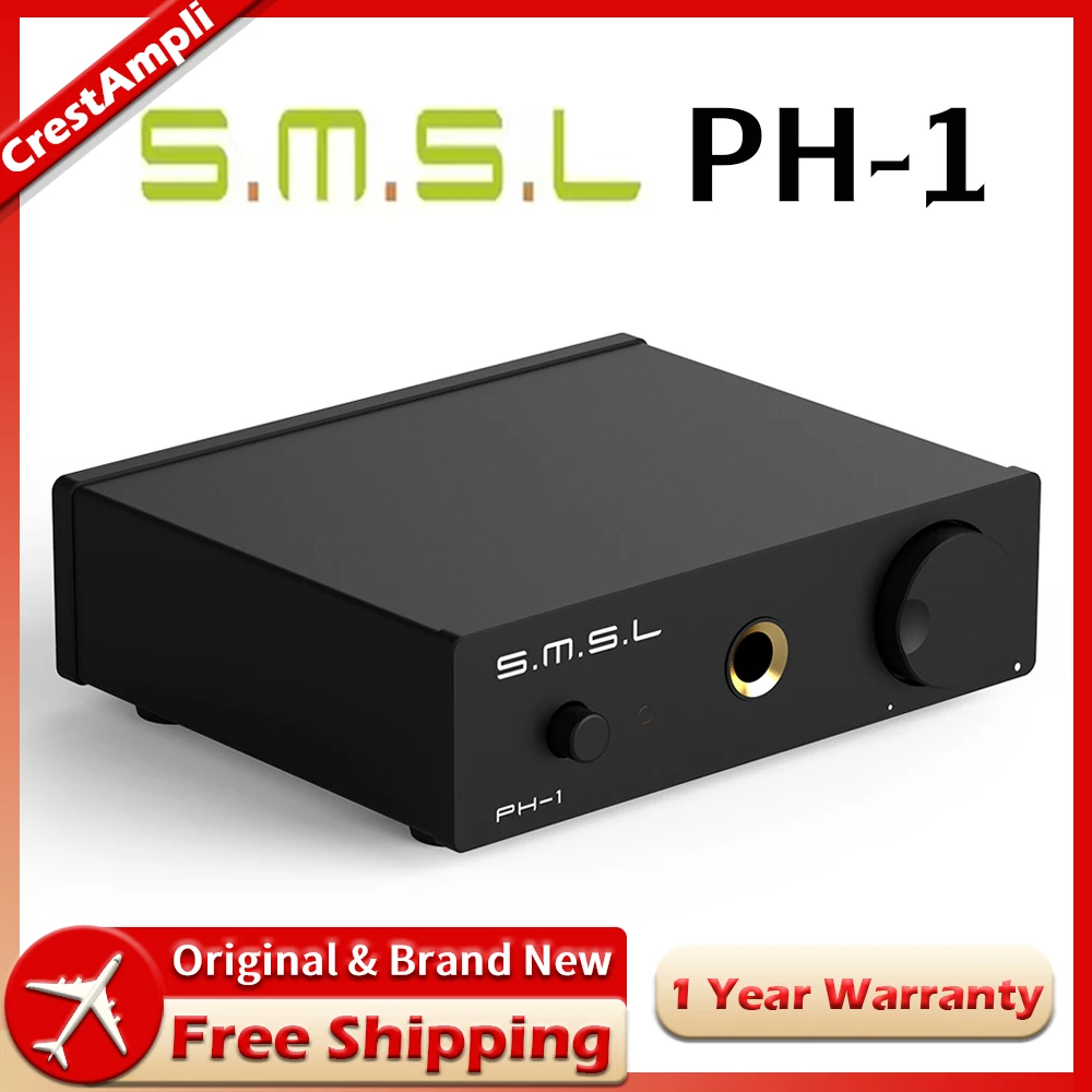 SMSL PH-1 High Fidelity MM Phono Amplifier Support 90mWx2 6.35mm Headphone Jack Portable 46dB Gain Power Amplifier
SMSL PH-1 High Fidelity MM Phono Amplifier Support 90mWx2 6.35mm Headphone Jack Portable 46dB Gain Power Amplifier