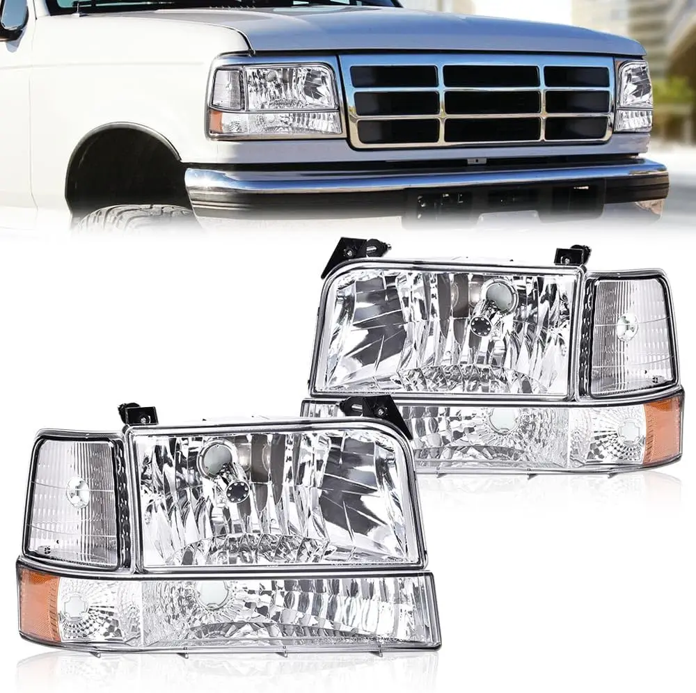 Фары, совместимые с Ford F150 F250 F350 Bronco 1992-1996 Super Duty (Incl.97 9th Old Body Style) Замена фар с C
Фары, совместимые с Ford F150 F250 F350 Bronco 1992-1996 Super Duty (Incl.97 9th Old Body Style) Замена фар с C
