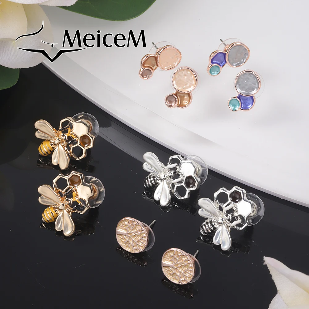 MeiceM Cute Honeybee Fashion Earrings Christmas Gifts 2000s Aesthetic Luxury Designer Jewelry Elegant Vintage Earrings for Women
MeiceM Cute Honeybee Fashion Earrings Christmas Gifts 2000s Aesthetic Luxury Designer Jewelry Elegant Vintage Earrings for Women
