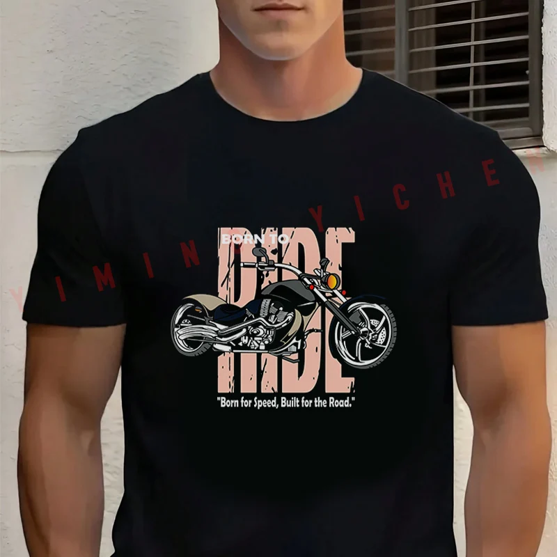 Born To Ride Motorcycle Graphic T-Shirt Men‘s Cotton Summer Short-sleeved Casual Streetwear Tops Tee
Born To Ride Motorcycle Graphic T-Shirt Men‘s Cotton Summer Short-sleeved Casual Streetwear Tops Tee