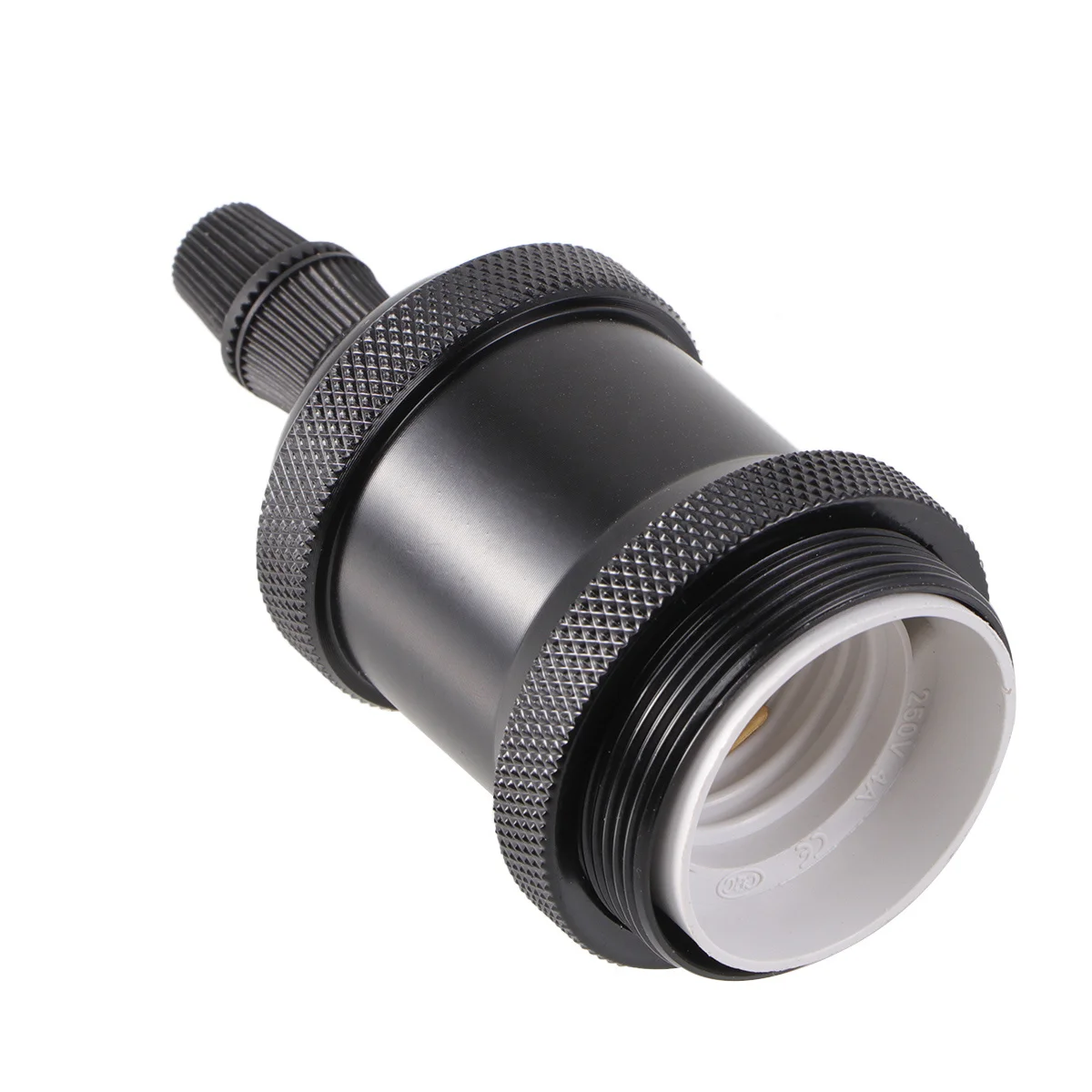 E27 Aluminum Lamp Base Black Screw Socket Edison Bulb Holder Ceiling Light Pendant Adapter Vintage Style Replacement 
E27 Aluminum Lamp Base Black Screw Socket Edison Bulb Holder Ceiling Light Pendant Adapter Vintage Style Replacement