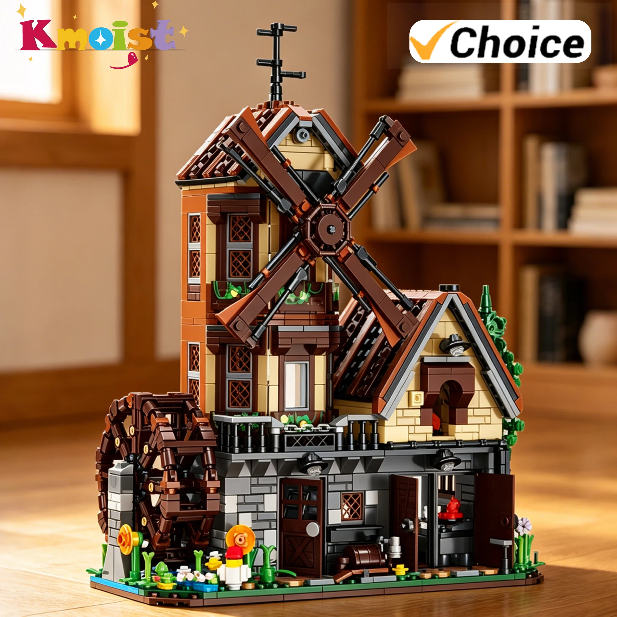 Wood Cabin Building Set with Light House Building Block Toys with Rotating Windmill Waterwheel Castle Architecture Model Gifts
Wood Cabin Building Set with Light House Building Block Toys with Rotating Windmill Waterwheel Castle Architecture Model Gifts