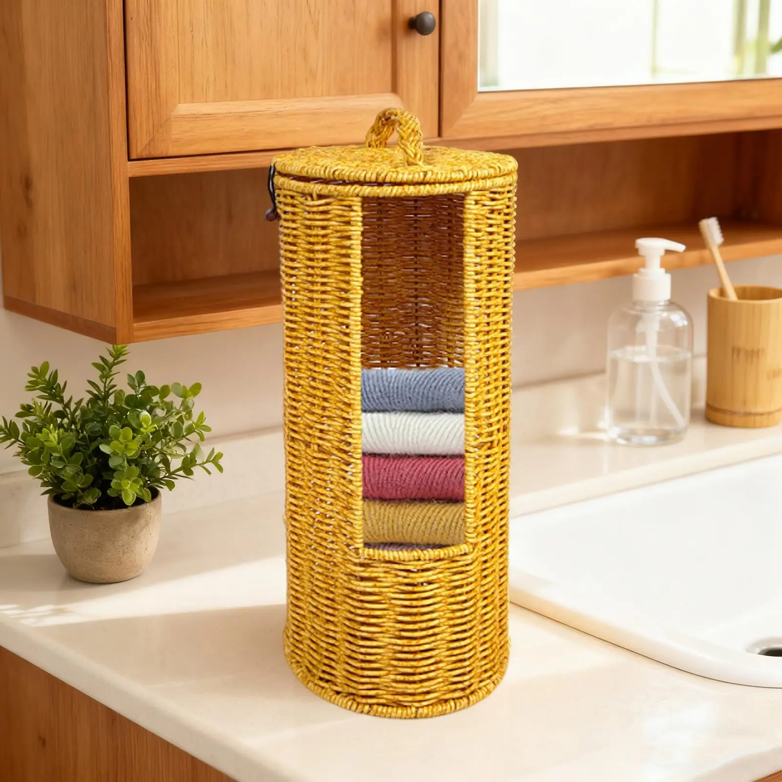 Коробка для салфеток, цилиндрическая коробка для хранения с крышкой для домашнего гостиной, офиса
Коробка для салфеток, цилиндрическая коробка для хранения с крышкой для домашнего гостиной, офиса