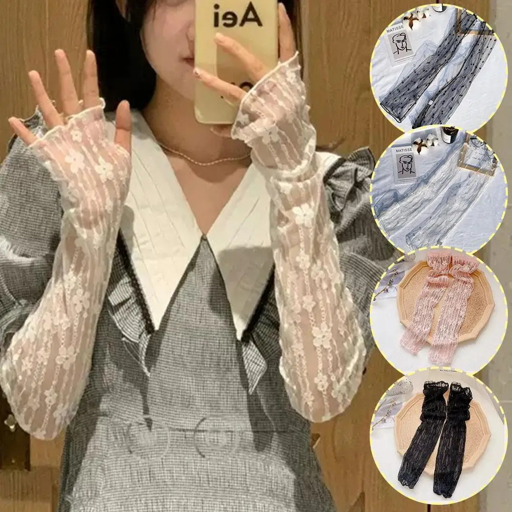 Summer Long Fingerless Gloves Women Sun Protection Sleeves Gloves Lady Thin Lace Mesh Arm Sleeve Sunscreen Uv Breathable Mittens
Summer Long Fingerless Gloves Women Sun Protection Sleeves Gloves Lady Thin Lace Mesh Arm Sleeve Sunscreen Uv Breathable Mittens