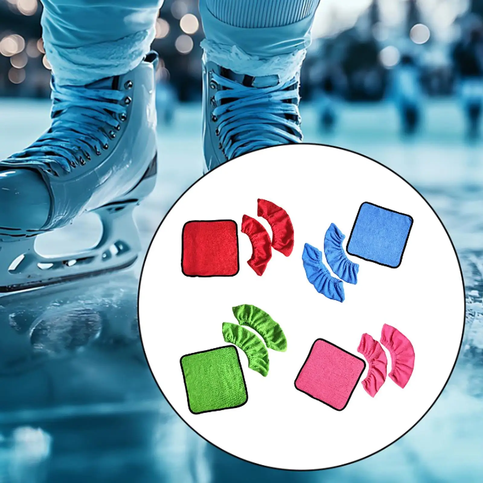 Portable Skate Blade Guards Soft Polyester Cotton Ice Skate Blade Covers for Hockey Skating Adults and Kids
Portable Skate Blade Guards Soft Polyester Cotton Ice Skate Blade Covers for Hockey Skating Adults and Kids