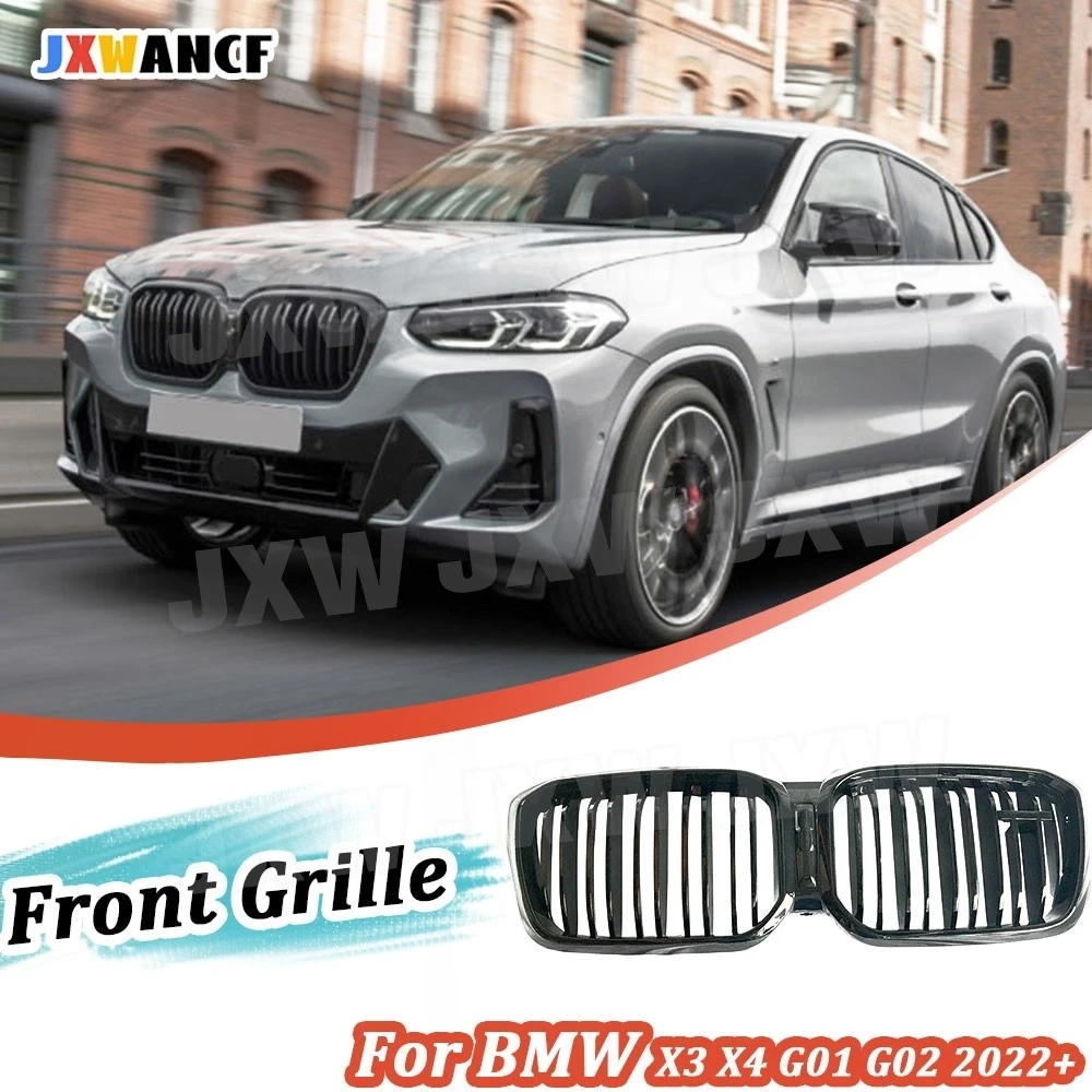 JXWANCF ABS Gloss Black Front Bumper Racing Grills Front Grille For BMW X3 X4 G01 G02 2022+ Replacement 2 slat
JXWANCF ABS Gloss Black Front Bumper Racing Grills Front Grille For BMW X3 X4 G01 G02 2022+ Replacement 2 slat