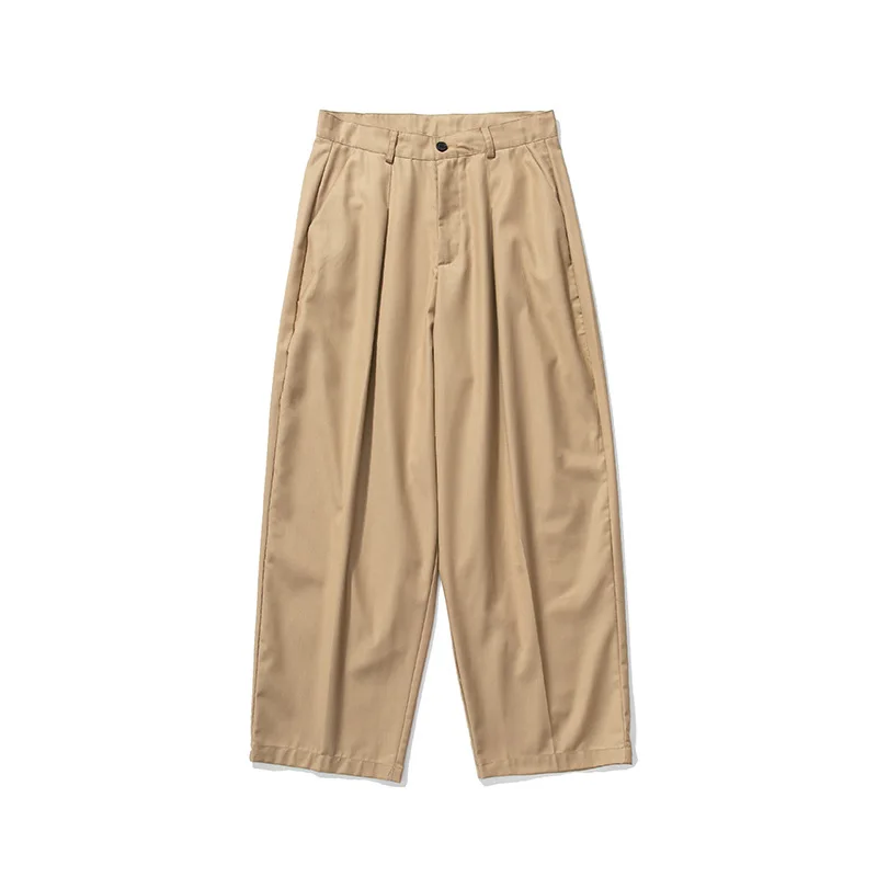 Autumn New Men's Solid Color Retro Pleated Trousers Men's High Waist Loose Trousers
Autumn New Men's Solid Color Retro Pleated Trousers Men's High Waist Loose Trousers
