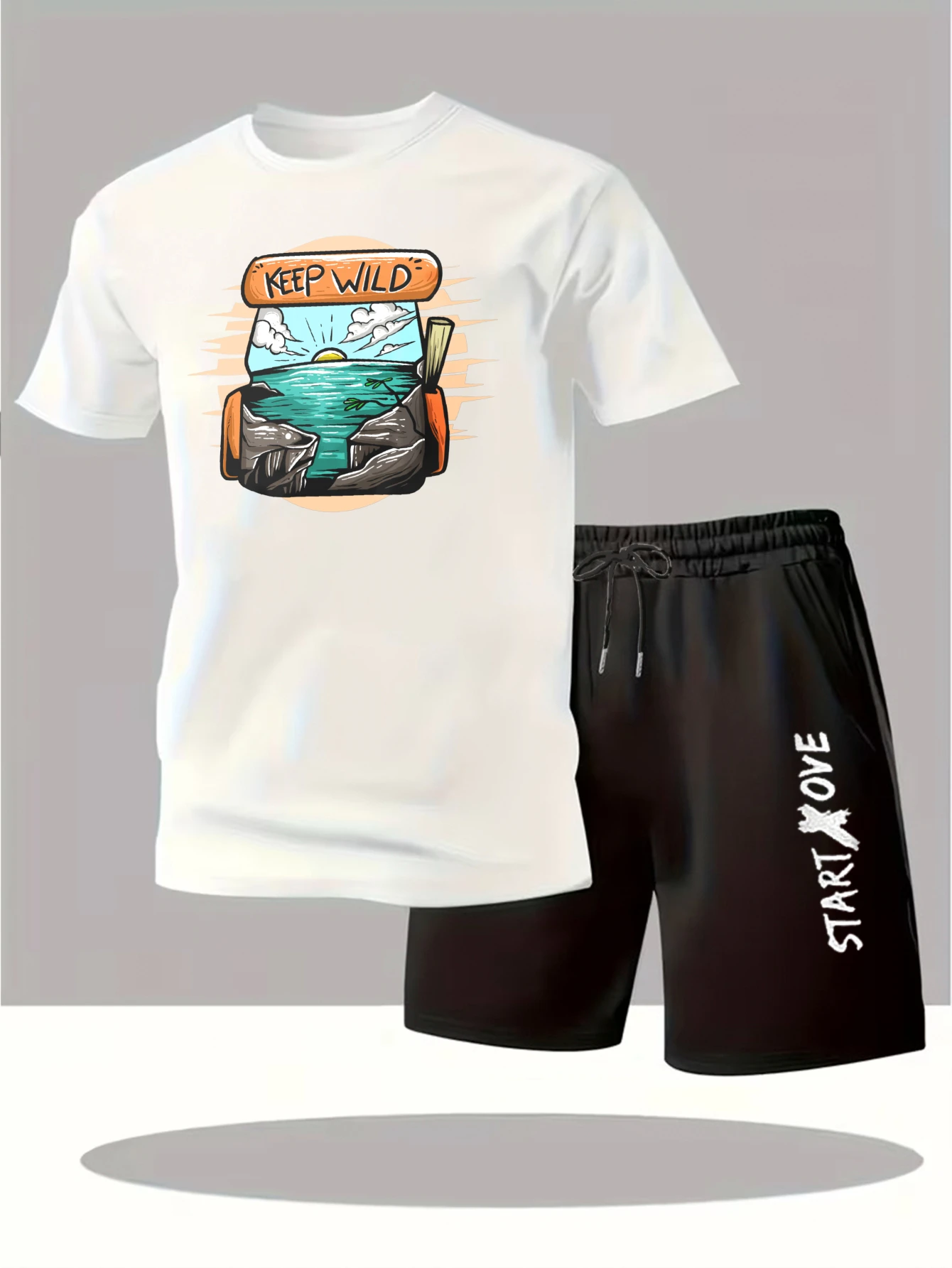 Мужские комплекты 2025: Новинка! Модный костюм с принтом для мужчин, спортивный костюм Y2K, графический спортивный костюм для мужчин, комплект одежды с коротким рукавом
Мужские комплекты 2025: Новинка! Модный костюм с принтом для мужчин, спортивный костюм Y2K, графический спортивный костюм для мужчин, комплект одежды с коротким рукавом