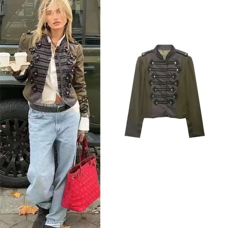 Spring New Arrival Women's Slim Fit Stand Collar Long Sleeve Zipper Short Jacket Coat Chinese Style Fashion Ladies' Outerwear
Spring New Arrival Women's Slim Fit Stand Collar Long Sleeve Zipper Short Jacket Coat Chinese Style Fashion Ladies' Outerwear