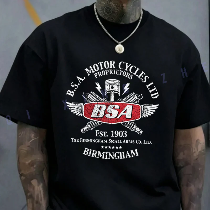 Ly Licensed BSA Motorcycles Vintage 1903 Shirt Cotton Casual T-shirts Mens Summer Moto Cycling Sportswear Top Tee 2026
Ly Licensed BSA Motorcycles Vintage 1903 Shirt Cotton Casual T-shirts Mens Summer Moto Cycling Sportswear Top Tee 2026