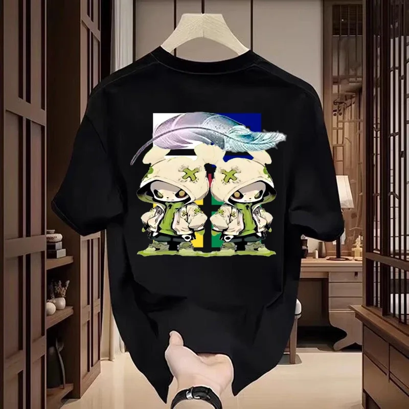 Новая модная брендовая дышащая короткая мужская футболка из чистого хлопка с круглым вырезом, модная американская модная хлопковая повседневная универсальная футболка с принтом
Новая модная брендовая дышащая короткая мужская футболка из чистого хлопка с круглым вырезом, модная американская модная хлопковая повседневная универсальная футболка с принтом