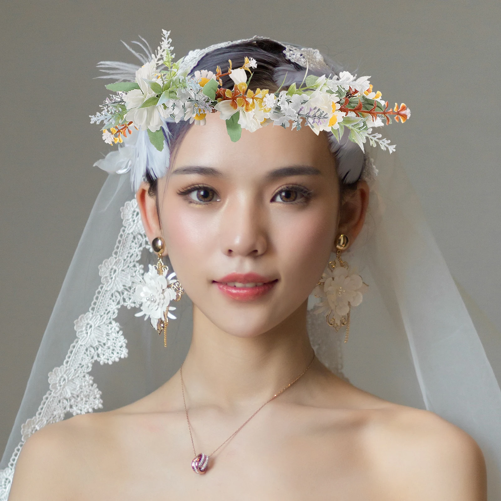 Garland Wedding Hairbands Crown Headdress Hoop Fairy Headwear Accessory Rustic Spring Accessories
Garland Wedding Hairbands Crown Headdress Hoop Fairy Headwear Accessory Rustic Spring Accessories