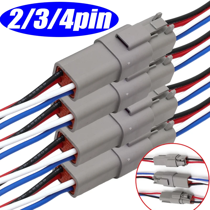 Waterproof IP67 Male and Female Plugs and Sockets 2P/3P/4P Suitable for Passenger Car/Truck Wiring Harnesses Car Connector Kits
Waterproof IP67 Male and Female Plugs and Sockets 2P/3P/4P Suitable for Passenger Car/Truck Wiring Harnesses Car Connector Kits