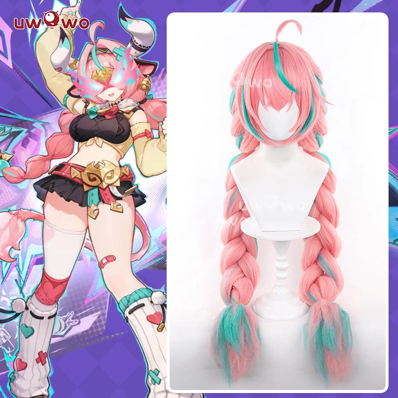 UWOWO Varesa Wig Game Genshin Impact Varesa Cosplay Wig With Ponytail Long Pink and Green Hair
UWOWO Varesa Wig Game Genshin Impact Varesa Cosplay Wig With Ponytail Long Pink and Green Hair
