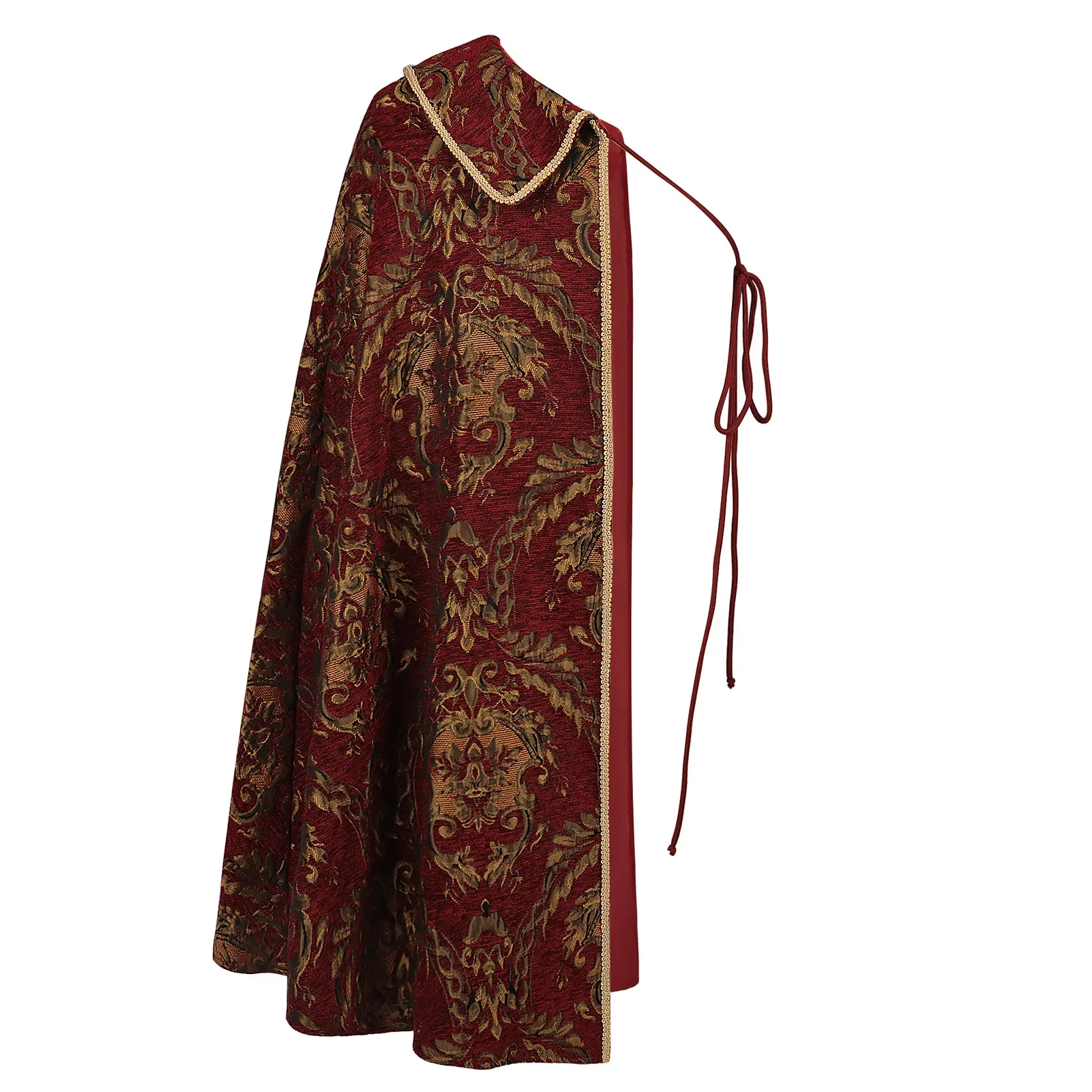 Halloween Costume Accessories Cape Tudor Elizabeth Costume Pirate Colonial Red And Gold Brocade Jerkin Cloak
Halloween Costume Accessories Cape Tudor Elizabeth Costume Pirate Colonial Red And Gold Brocade Jerkin Cloak