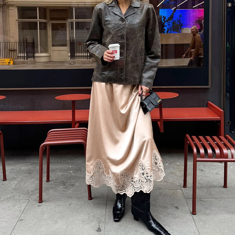 Talenza Women's Lace Skirts New Fashion Lace Patchwork Casual Solid Elegant Skirts 2026 Party Vacation Chic Female Maxi Skirts
Talenza Women's Lace Skirts New Fashion Lace Patchwork Casual Solid Elegant Skirts 2026 Party Vacation Chic Female Maxi Skirts