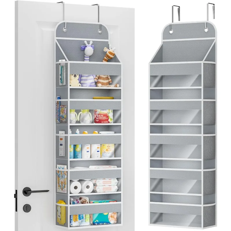 New 5-Shelf Hanging Storage Organizer - Behind Door Anti-Tilt Capacity Pockets Suitable for Bedroom Bathroom with 10Side Pockets
New 5-Shelf Hanging Storage Organizer - Behind Door Anti-Tilt Capacity Pockets Suitable for Bedroom Bathroom with 10Side Pockets