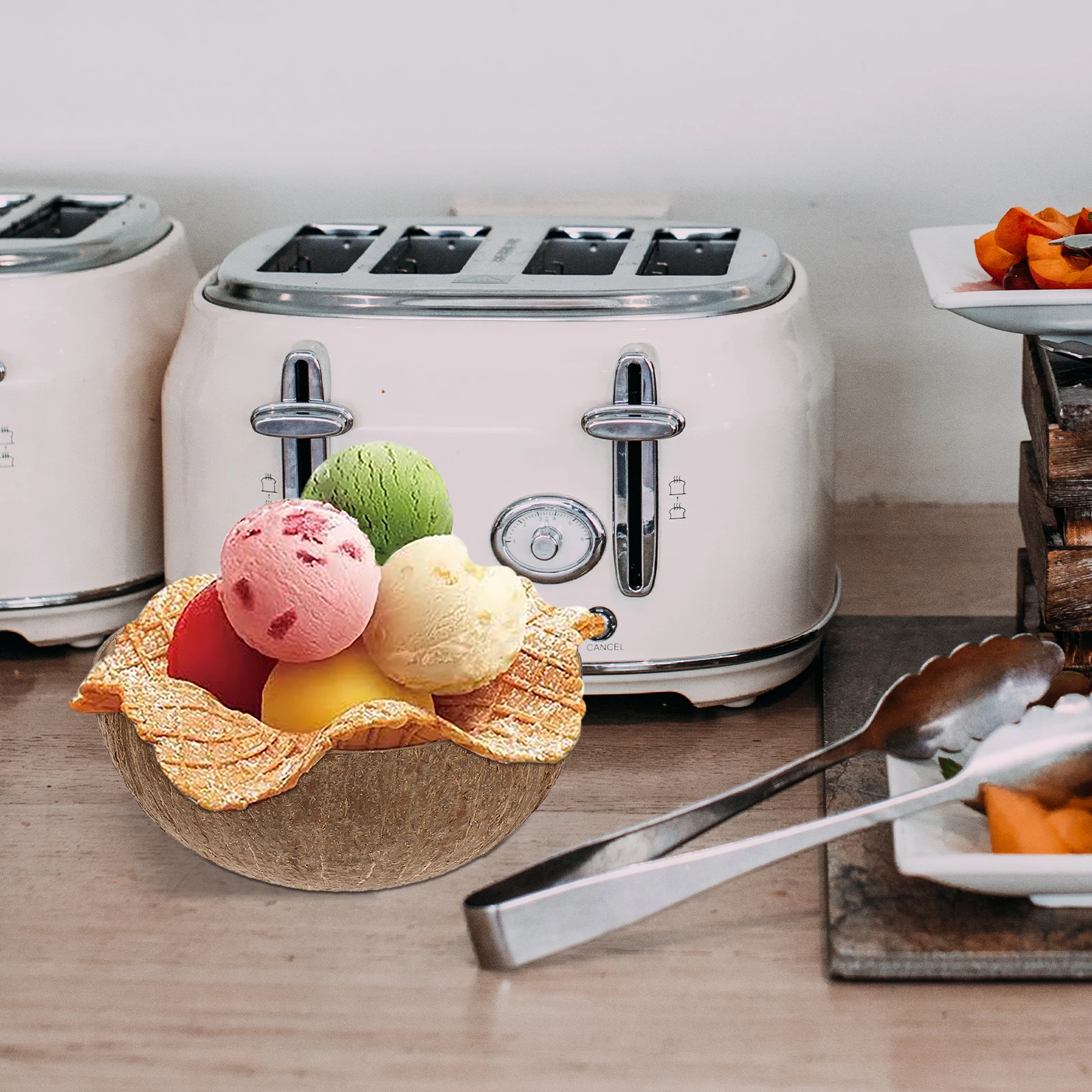 2 шт. миска из скорлупы кокоса, десертные миски, фруктовый держатель для еды, натуральная чашка для сервировки ракушек 
2 шт. миска из скорлупы кокоса, десертные миски, фруктовый держатель для еды, натуральная чашка для сервировки ракушек