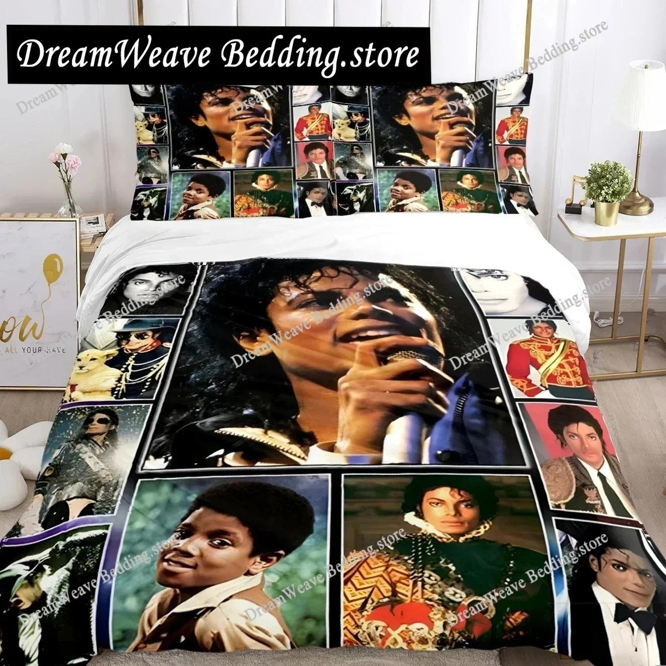 3D Print Michael J-Jackson Bedding Set Bedroom Soft Modern Bedspreads Comefortable Kids Duvet Cover Quilt Cover And Pillowcase
3D Print Michael J-Jackson Bedding Set Bedroom Soft Modern Bedspreads Comefortable Kids Duvet Cover Quilt Cover And Pillowcase