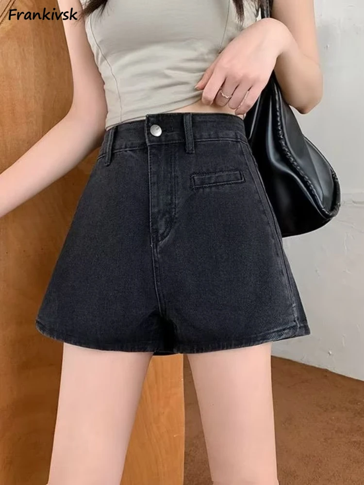 Casual Shorts Women Summer All-match Daily Korean Retro A-line Breathable Streetwear Soft Cozy Chic Elegant Denim Trousers Fit
Casual Shorts Women Summer All-match Daily Korean Retro A-line Breathable Streetwear Soft Cozy Chic Elegant Denim Trousers Fit