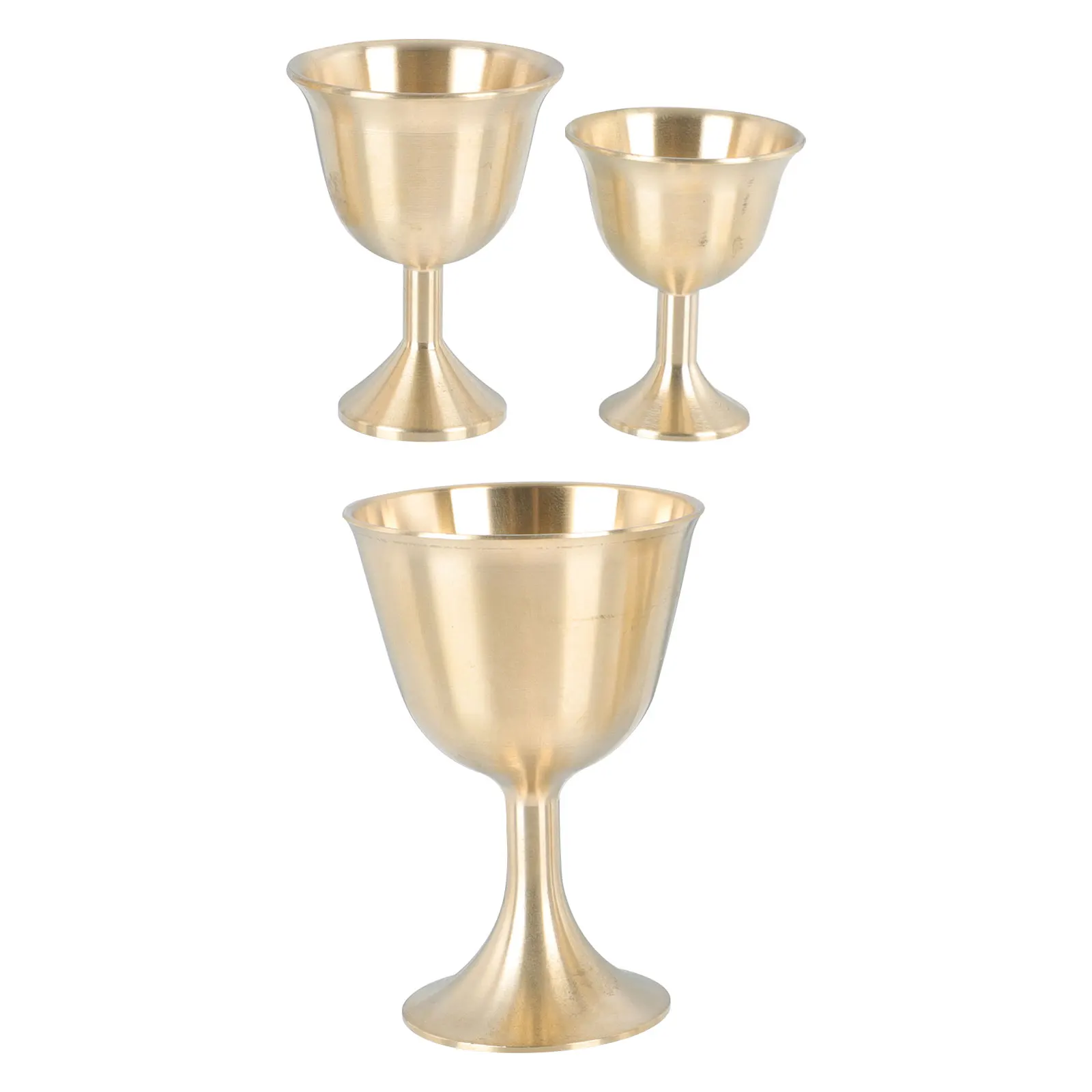3 Pcs Copper Glasses Retro Holy Cups Temple Offerings Decorative Metal Adornment Wealth God Luxury Barware
3 Pcs Copper Glasses Retro Holy Cups Temple Offerings Decorative Metal Adornment Wealth God Luxury Barware