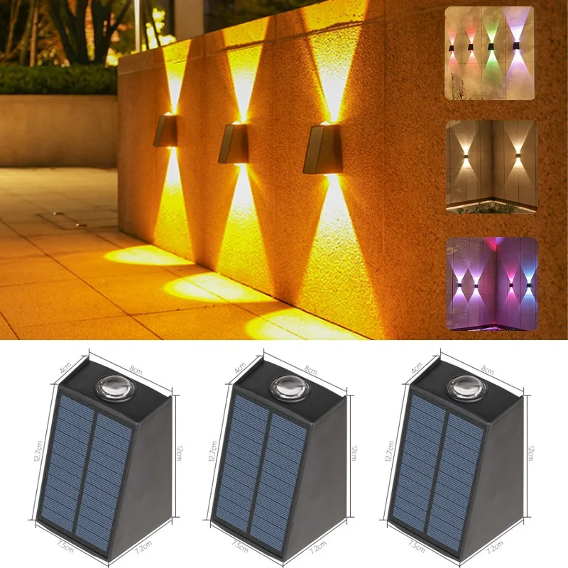 Outdoor Solar Up and Down Spot Lights Street Wall Light Lamp Solar Powered Sunlight Waterproof Solar Lamp Garden Decorative
Outdoor Solar Up and Down Spot Lights Street Wall Light Lamp Solar Powered Sunlight Waterproof Solar Lamp Garden Decorative
