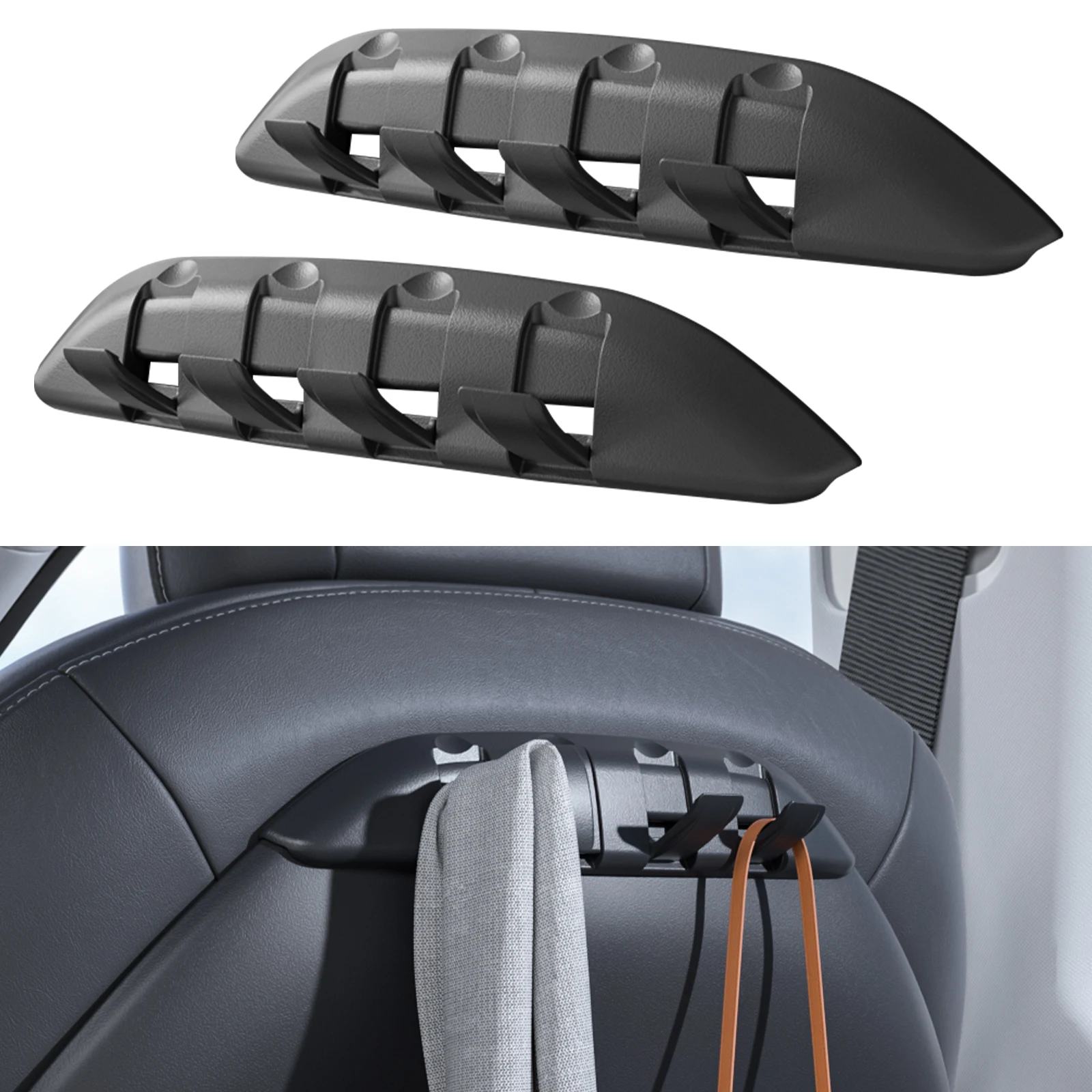 2 Pack Seat Back Hooks Flexible Grocery Bag Hanger for 2017-2025 Tesla Model 3 & 2020-2026 Tesla Model Y Accessories
2 Pack Seat Back Hooks Flexible Grocery Bag Hanger for 2017-2025 Tesla Model 3 & 2020-2026 Tesla Model Y Accessories