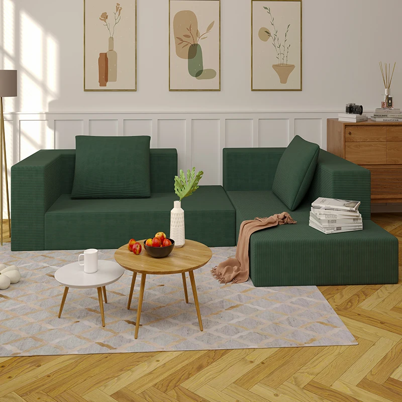 Cloud Furniture Brand Designer Any Combination L Sectional 4 Sofa Minimalist Modern Floor Sofa Corduroy Fabric Living Room Sofa
Cloud Furniture Brand Designer Any Combination L Sectional 4 Sofa Minimalist Modern Floor Sofa Corduroy Fabric Living Room Sofa