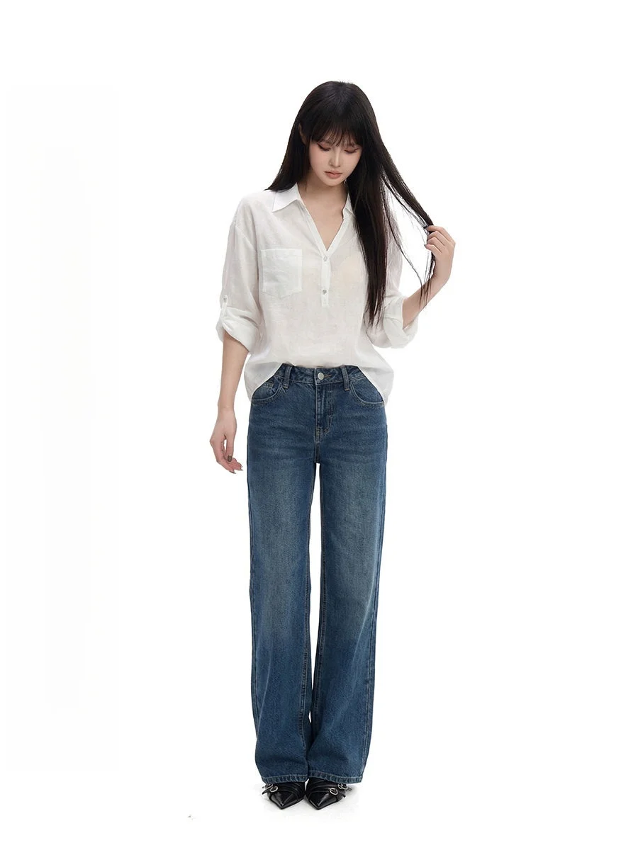 White Casual Shirt Women's Loose Slimming Summer New Style 2026 Shoulder Length Sleeve Middle Sleeve Fashion Ladies' Clothing
White Casual Shirt Women's Loose Slimming Summer New Style 2026 Shoulder Length Sleeve Middle Sleeve Fashion Ladies' Clothing