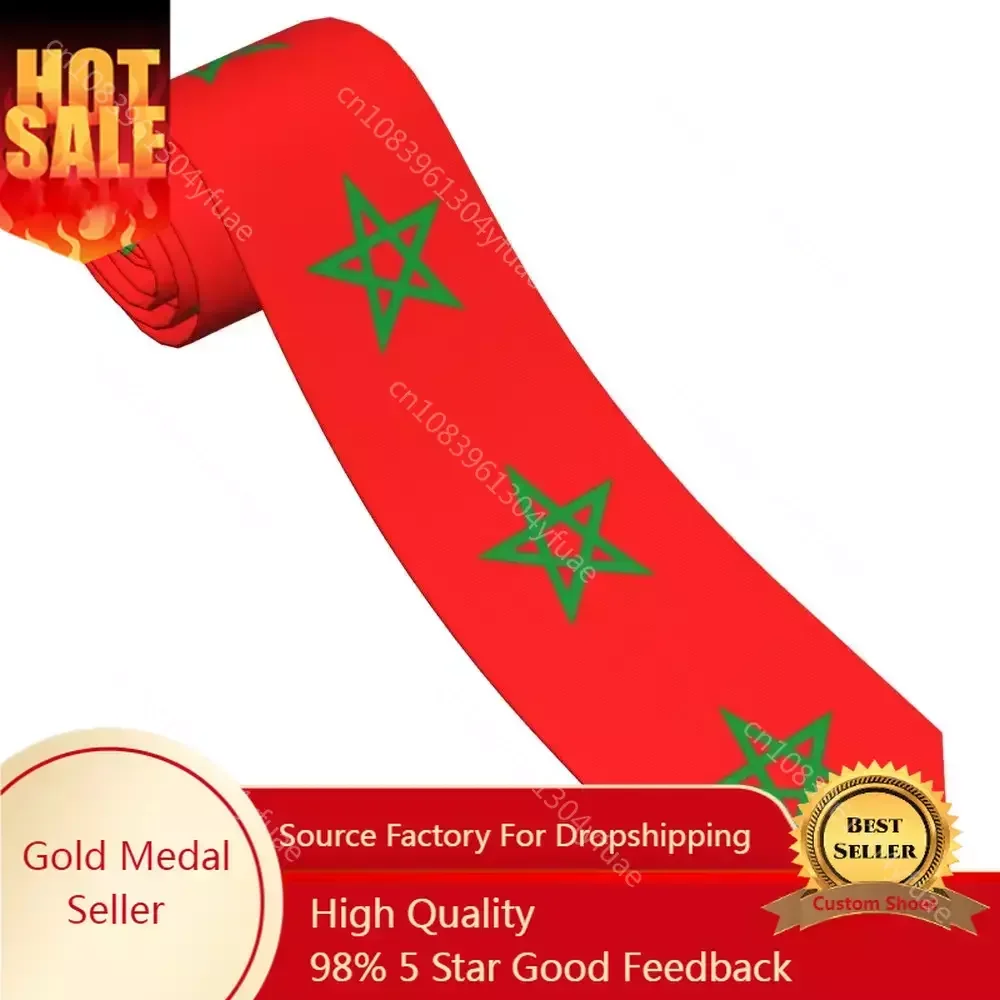 The Flag Of Morocco Men Necktie Skinny Polyester 8 cm Classic Neck Tie for Men Shirt Accessories Party
The Flag Of Morocco Men Necktie Skinny Polyester 8 cm Classic Neck Tie for Men Shirt Accessories Party