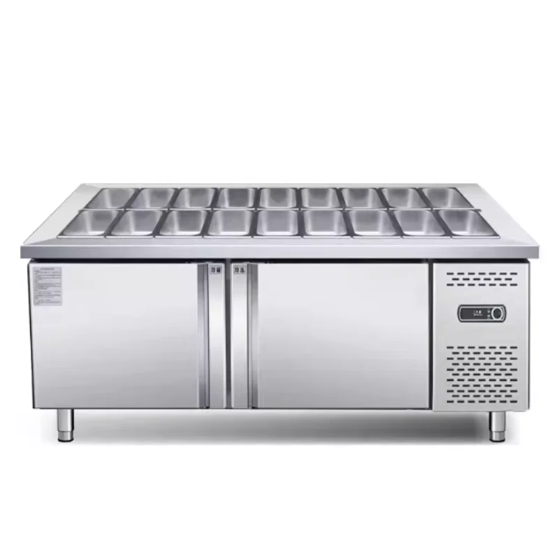 Display Cabinet Refrigerated and Fresh Pizza Console Slotted Salad Counter Refrigerator
Display Cabinet Refrigerated and Fresh Pizza Console Slotted Salad Counter Refrigerator