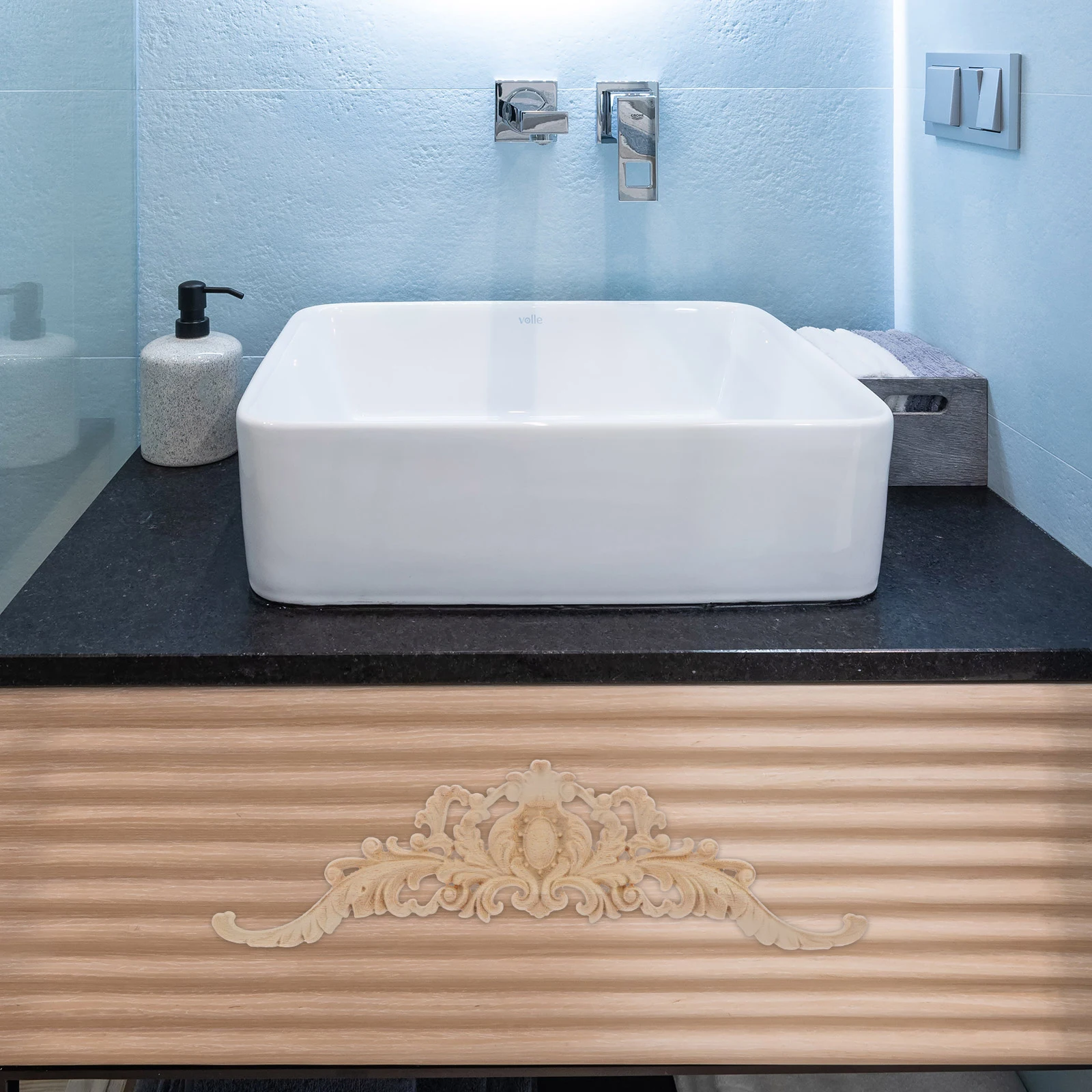 2Pcs Unpainted Wood Applique Carved Onlay DIY Wooden Decor for Furniture Doors Cabinets Walls Interior Craft Enhancement
2Pcs Unpainted Wood Applique Carved Onlay DIY Wooden Decor for Furniture Doors Cabinets Walls Interior Craft Enhancement