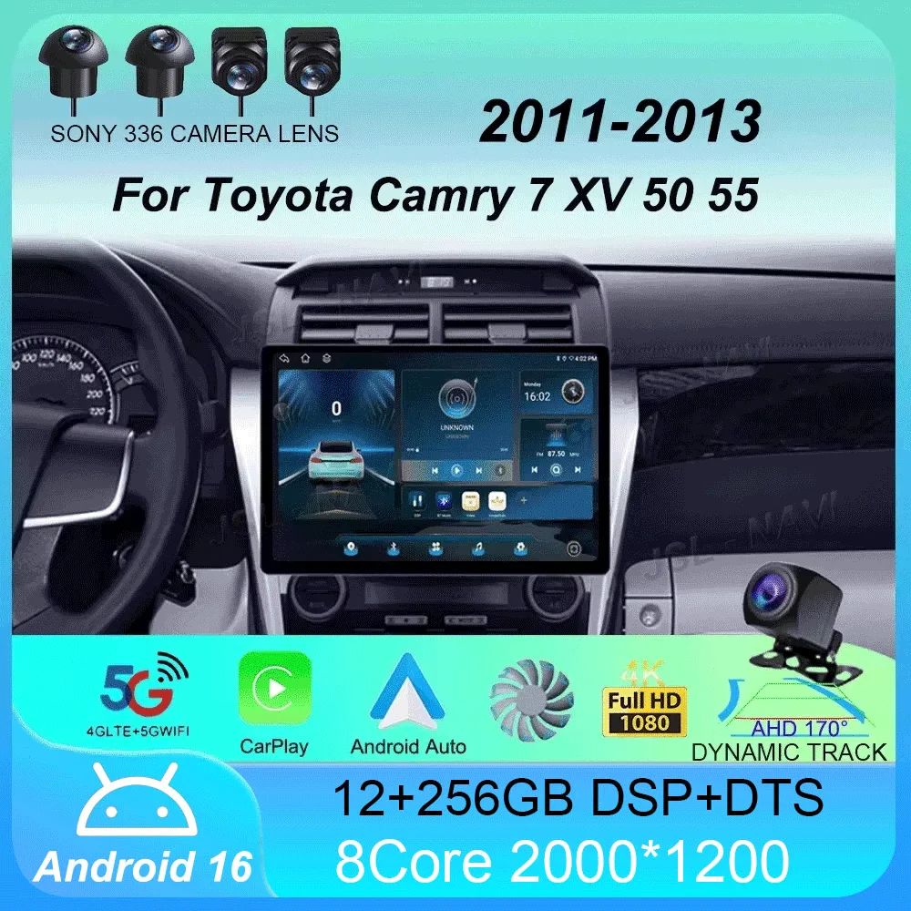 Автомагнитола Android 16 с Carplay и Auto для Toyota Camry 7 XV 50 55 2011-2014, мультимедийный видеоплеер, навигация, GPS, без 2DIN, 4G
Автомагнитола Android 16 с Carplay и Auto для Toyota Camry 7 XV 50 55 2011-2014, мультимедийный видеоплеер, навигация, GPS, без 2DIN, 4G