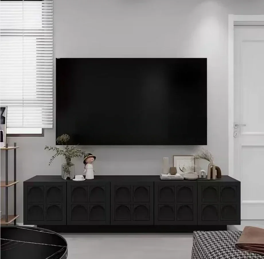 Practical Long - Lasting Minimalist Black Matte Paint Environmentally Friendly TV Cabinet Customized Home Living Room TV Cabinet
Practical Long - Lasting Minimalist Black Matte Paint Environmentally Friendly TV Cabinet Customized Home Living Room TV Cabinet