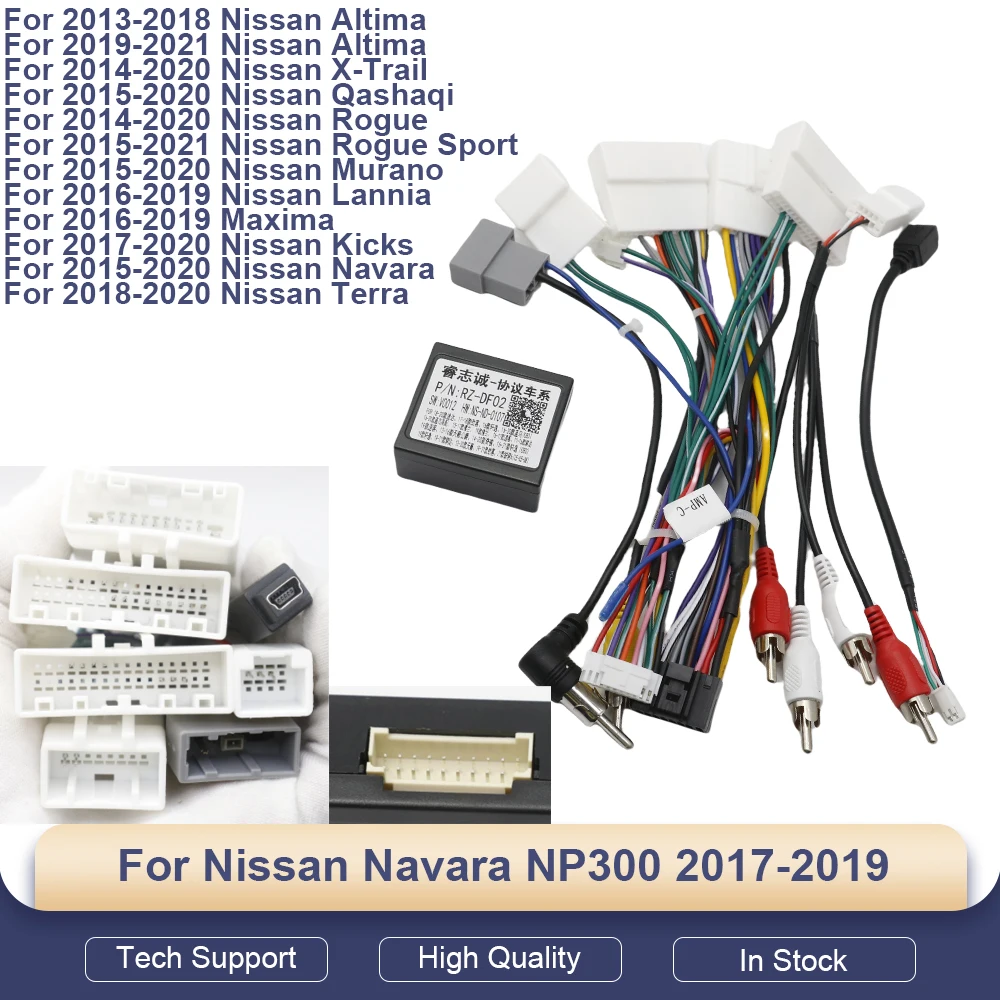16Pin CANBUS Harness for Nissan Navara NP300 2017-2019 - Android Radio Adapter RZ-DF02
16Pin CANBUS Harness for Nissan Navara NP300 2017-2019 - Android Radio Adapter RZ-DF02