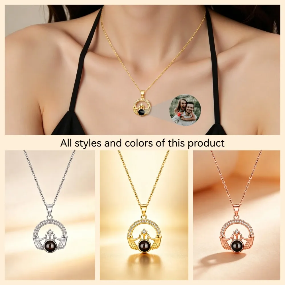Twinkling Custom Photo Projection Photo Necklace for Women Mom Crown Necklace Birthday Mother's Day Special Gift New Jewelry
Twinkling Custom Photo Projection Photo Necklace for Women Mom Crown Necklace Birthday Mother's Day Special Gift New Jewelry