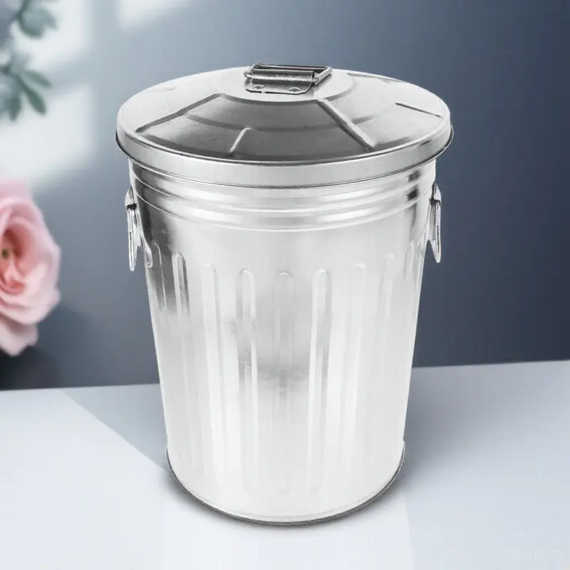 Modern Metal Outdoor Trash Can Sturdy Iron Material Large Capacity Garbage Bin for Patio Deck Balcony Kitchen Living Room Rust
Modern Metal Outdoor Trash Can Sturdy Iron Material Large Capacity Garbage Bin for Patio Deck Balcony Kitchen Living Room Rust