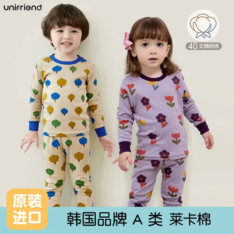 Children's Homewear 2025 Fall New Arrivals Printed Fashion Stripes Boys Girls Long-Sleeve Tops & Pants 100% Cotton Pajamas
Children's Homewear 2025 Fall New Arrivals Printed Fashion Stripes Boys Girls Long-Sleeve Tops & Pants 100% Cotton Pajamas