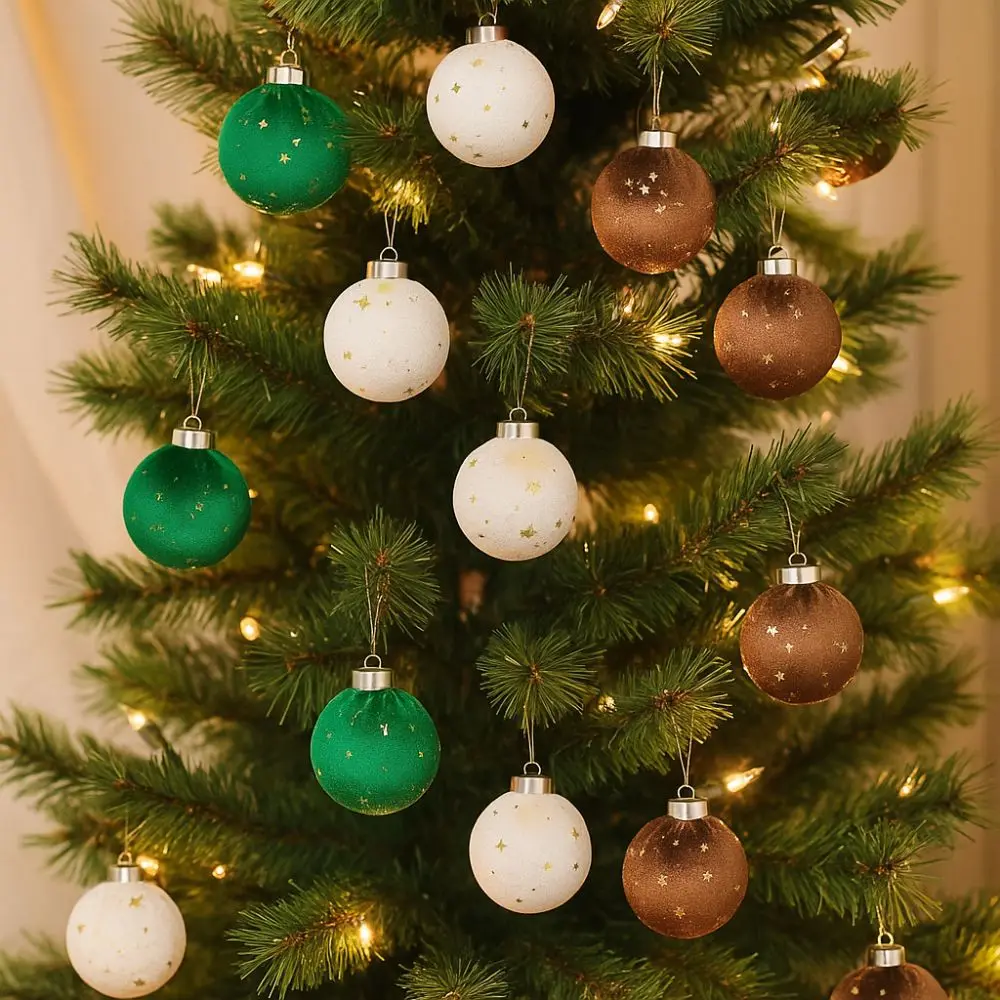 15pcs 8cm Christmas Ball Pendant Shatterproof Flocking Christmas Hanging Balls Reusable Velvet Xmas Spheres Ornaments Kid Gift
15pcs 8cm Christmas Ball Pendant Shatterproof Flocking Christmas Hanging Balls Reusable Velvet Xmas Spheres Ornaments Kid Gift