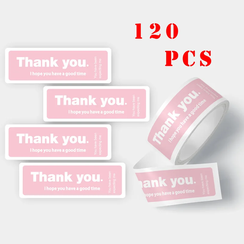 120pcs Pink Thank You Stickers Roll Thank You Rectangle Self-Adhesive Label Decals for Envelope Wedding Birthday Holiday Party
120pcs Pink Thank You Stickers Roll Thank You Rectangle Self-Adhesive Label Decals for Envelope Wedding Birthday Holiday Party
