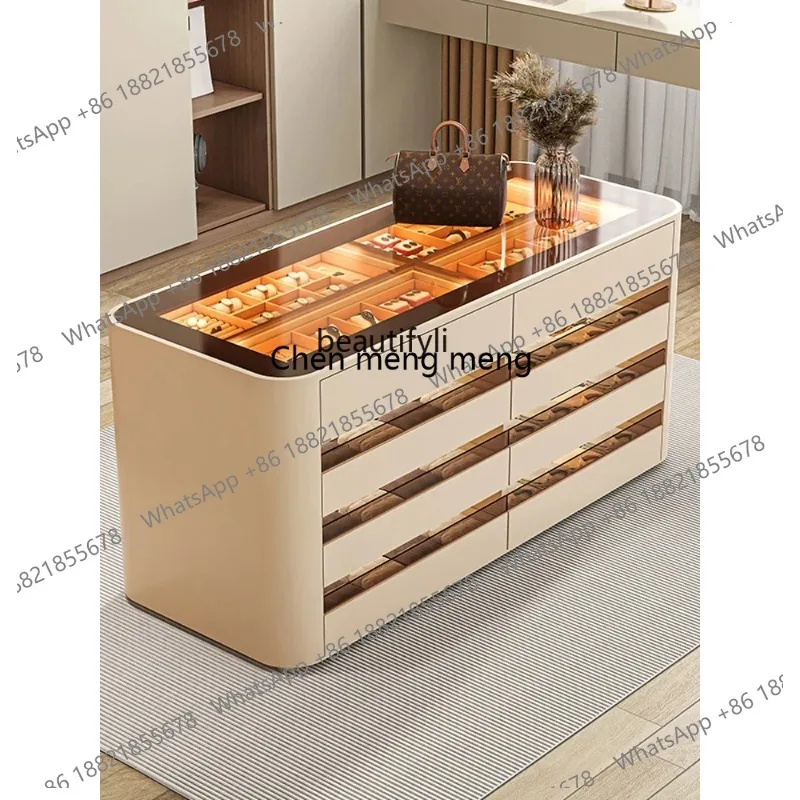 Jewelry Display Cabinet Cloakroom Nakajima Desktop Cabinet Light Luxury Bedroom Storage Household Storage Cabinet LHY26
Jewelry Display Cabinet Cloakroom Nakajima Desktop Cabinet Light Luxury Bedroom Storage Household Storage Cabinet LHY26