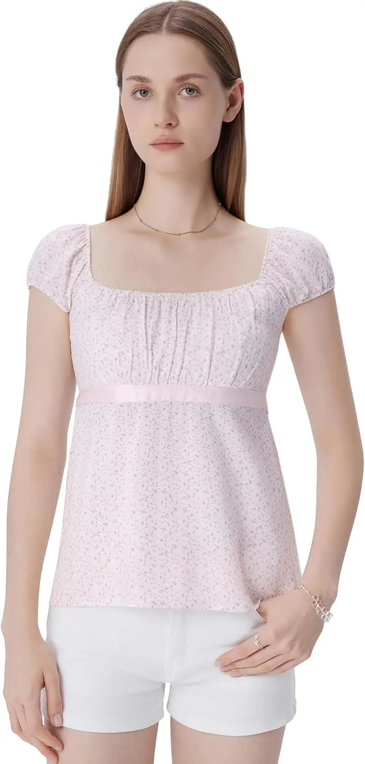 Women Polka Dot Babydoll Tops Square Neck Summer Cute Peplum Shirts Cap Sleeve Going Out Tops
Women Polka Dot Babydoll Tops Square Neck Summer Cute Peplum Shirts Cap Sleeve Going Out Tops