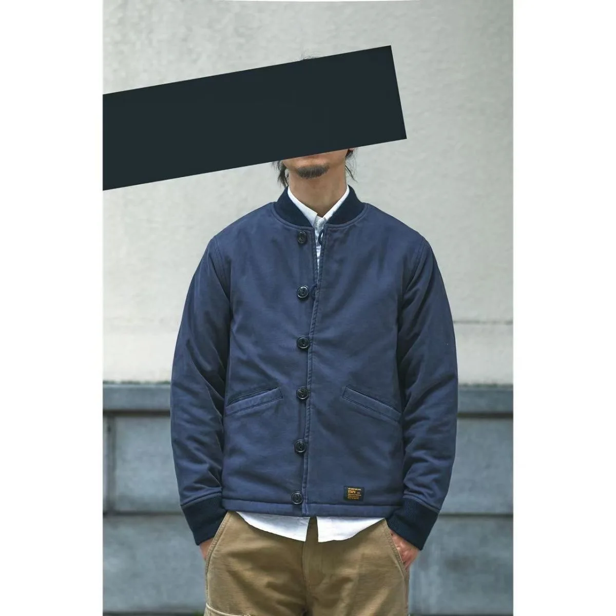 Thiened Cotton Workwear Jaet Men's Warm Cold-resistant Coat Cotton Filled Upperwear Straight-cut Long Sve Single-button
Thiened Cotton Workwear Jaet Men's Warm Cold-resistant Coat Cotton Filled Upperwear Straight-cut Long Sve Single-button