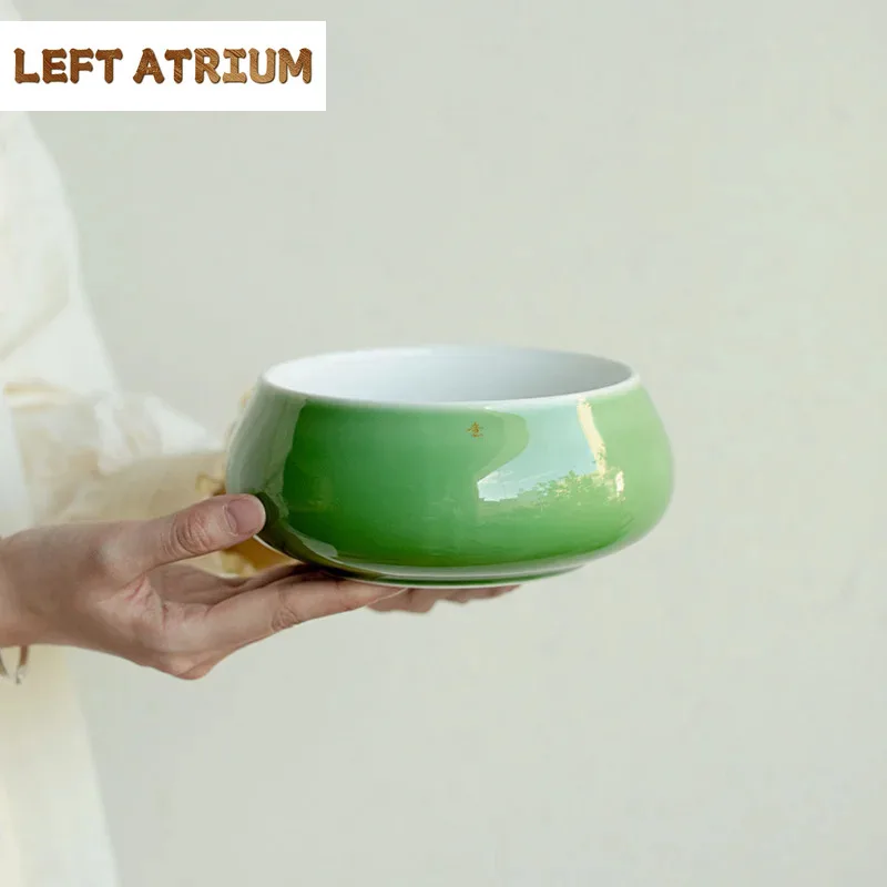 1080ml Boutique Emerald Green Porcelain Jianshui Handmade Tea Wash Writing-brush Washer Tea Residue Barrel Chaxi Tea Services
1080ml Boutique Emerald Green Porcelain Jianshui Handmade Tea Wash Writing-brush Washer Tea Residue Barrel Chaxi Tea Services