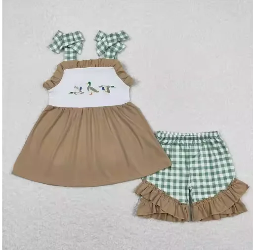Green duck Embroidered Puppy Target Red Lace Blue Vest Onesie Romper Set Baby Girls Boys Wholesale Match Clothes RTS
Green duck Embroidered Puppy Target Red Lace Blue Vest Onesie Romper Set Baby Girls Boys Wholesale Match Clothes RTS
