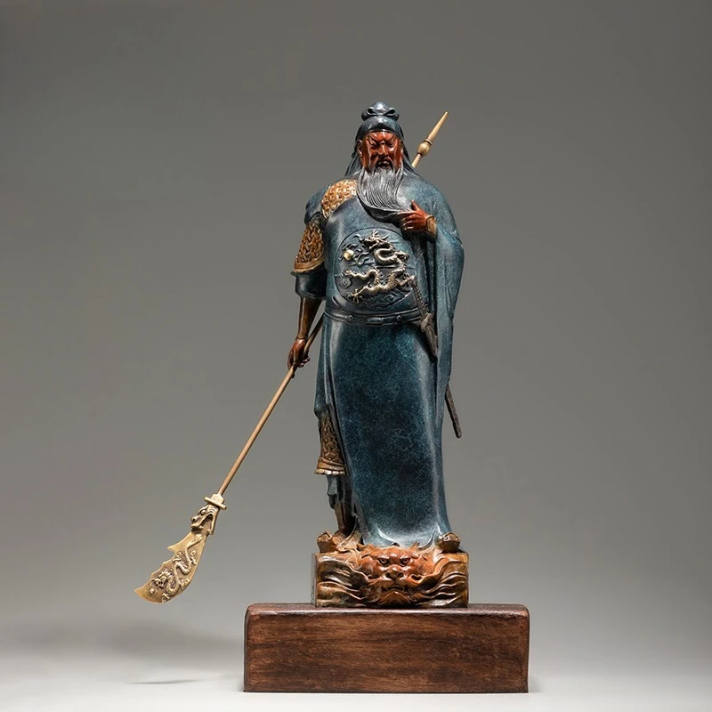 Red face Guan Gong copper ornament copper Buddha statue sculpture Guan Gong Guan Erye temple worshiped statue bronze ornament
Red face Guan Gong copper ornament copper Buddha statue sculpture Guan Gong Guan Erye temple worshiped statue bronze ornament