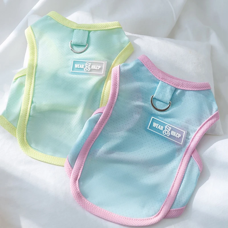 Pet Ice Silk Vest Cool Model Teddy Clothes Thin Breathable Puppy Pullover Bichon Frise Teddy Solid Color Clothes
Pet Ice Silk Vest Cool Model Teddy Clothes Thin Breathable Puppy Pullover Bichon Frise Teddy Solid Color Clothes