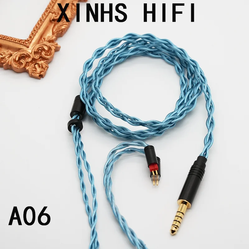 XINHS HIFI A06 4-Core Blue Single Crystal Copper HIFI Earphone upgrade cable With 2.5mm/3.5mm/4.4mm,and2-Pin MMCX connectors
XINHS HIFI A06 4-Core Blue Single Crystal Copper HIFI Earphone upgrade cable With 2.5mm/3.5mm/4.4mm,and2-Pin MMCX connectors
